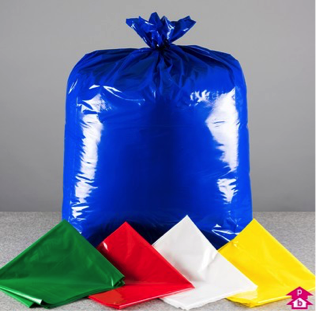 single colour waste bags